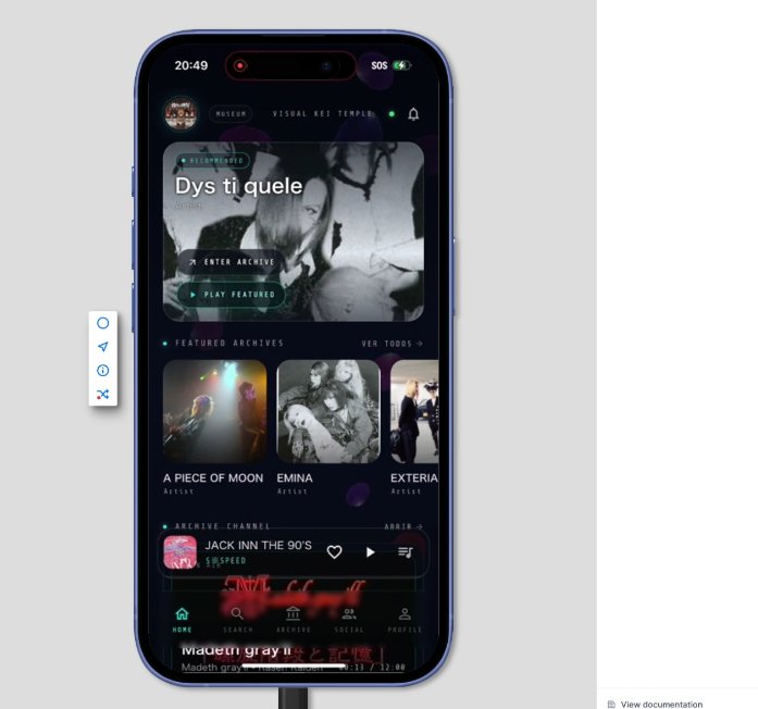 Evil en Lucifer home screen running on an iPhone